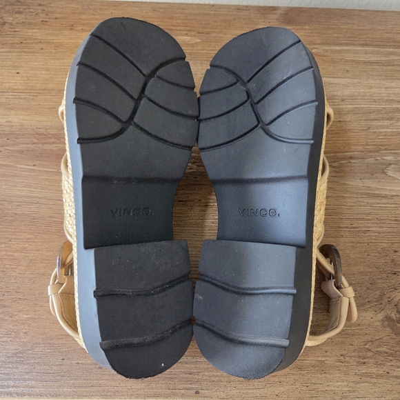 Vince Helena Raffia Lug-Sole Sandal Size 5 - Picture 10 of 10